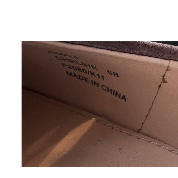 Coach Heels CHELSIE Classic Pointy Distressed Pump Platform Gray Size 6B - Picture 3 of 13